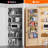 Door Spice Rack with Adjustable Racks