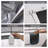 4-6 Persons White + Gray Pop-Up Boat Tent