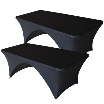 Eider & Ivory™ Rectangular Fitted Spandex Table Covers For Folding Table