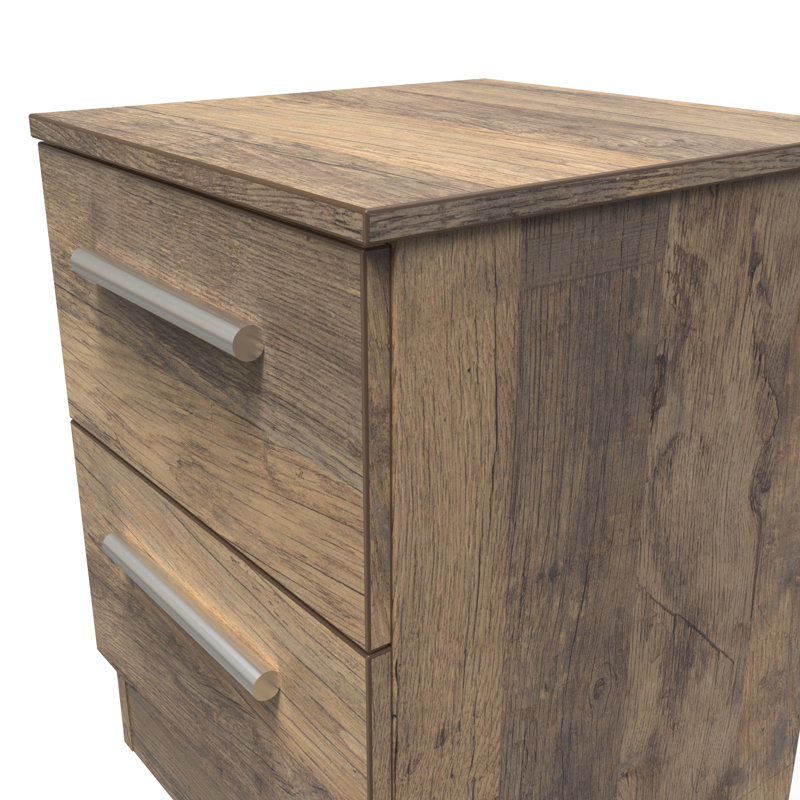 Fully Assembled Ratzlaff Manufactured Wood Bedside Table, Vintage Oak