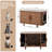 35.43'' Cat Litter Box Enclosure With Sliding Doors-875370728
