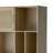 Jolene Dana 75 Inch Bookcase, 6 Unique Shelves, 4 Rattan Drawers, Natural Brown