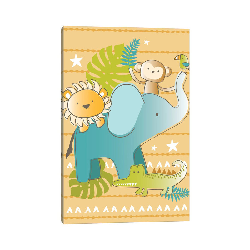 Jungle Nursery I by Lisa Whitebutton - Wrapped Canvas Gallery-Wrapped Canvas Giclée, 101.6 cm H x 66.04 cm W x 1.91 cm D