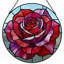 Panneau de vitrail en verre coloré 12 "H 12"-1544324024