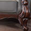 Chaise en cuir massif de style américain