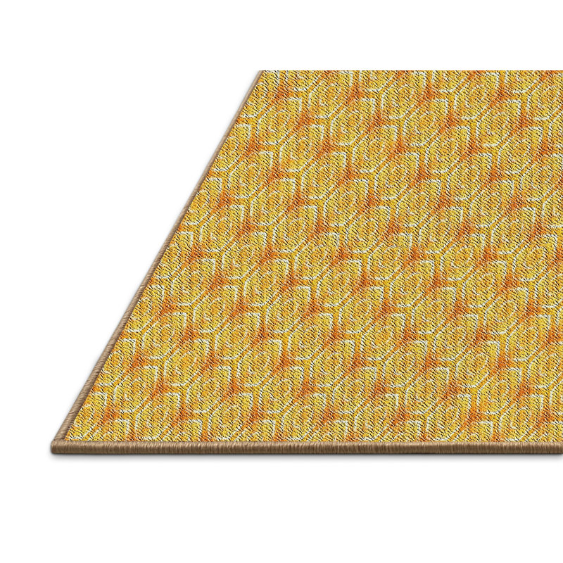 Geometric Indoor Rug, Rectangle 5' x 8'