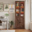 Bibliothèque standard H 70,9 po x l 23,6 po avec porte en verre-1562394726