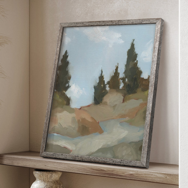 Reproduction d'art encadrée West Trail, H 15 po x l 12 po