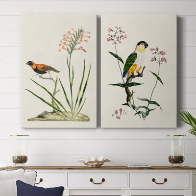 Bird in Habitat III - Toile tendue avec châssis de qualité supérieure - Prêt à être accroché