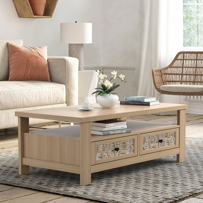Table de salon rectangulaire en bois Zyare