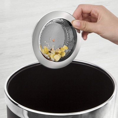 3 Pack Stainless Steel Kitchen Sink Drain Strainer, Dishwasher Safe Sink Filter, Outer 4.4 Inch Inner 3 Inch Universal Sink Strainer