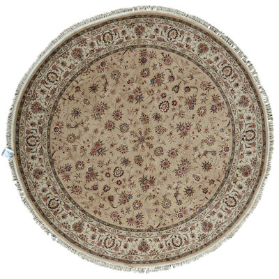 Hand Woven Silk and Wool Oriental Area Rug