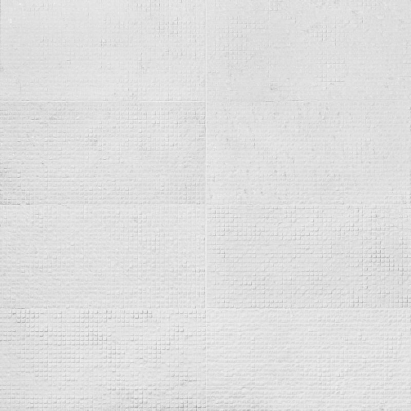 Rakestone 12x24 3D Honed Limestone Stone Tile, Bianco Ice White, Marble, Cube 3D