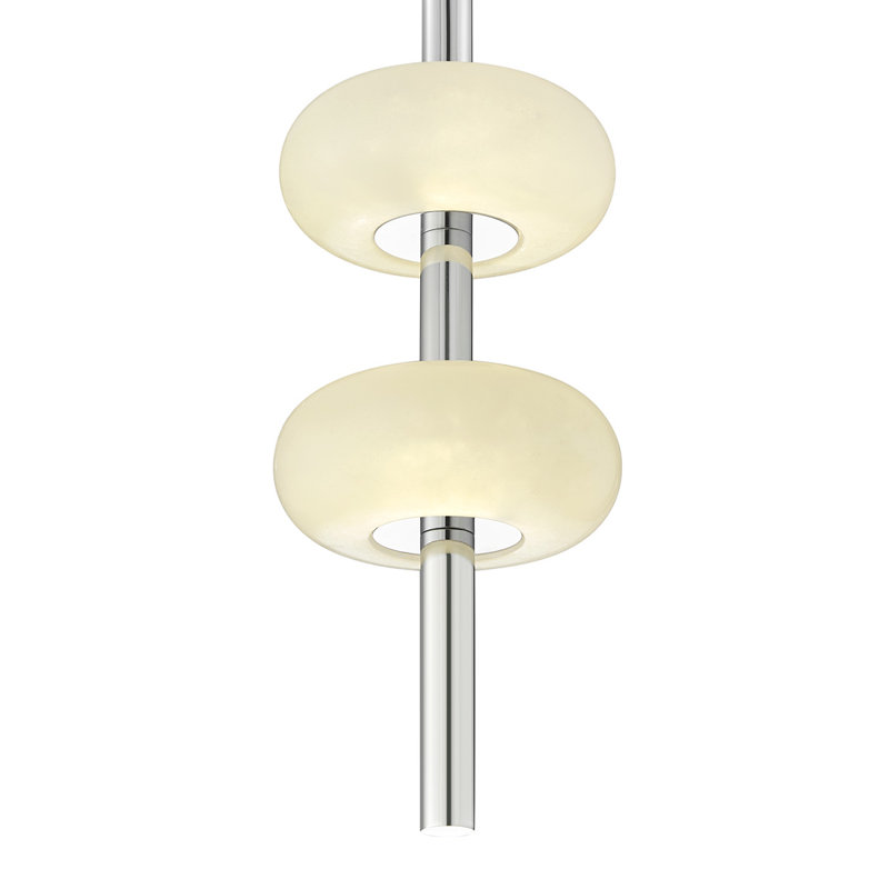 Luminaire suspendu double albâtre espagnol