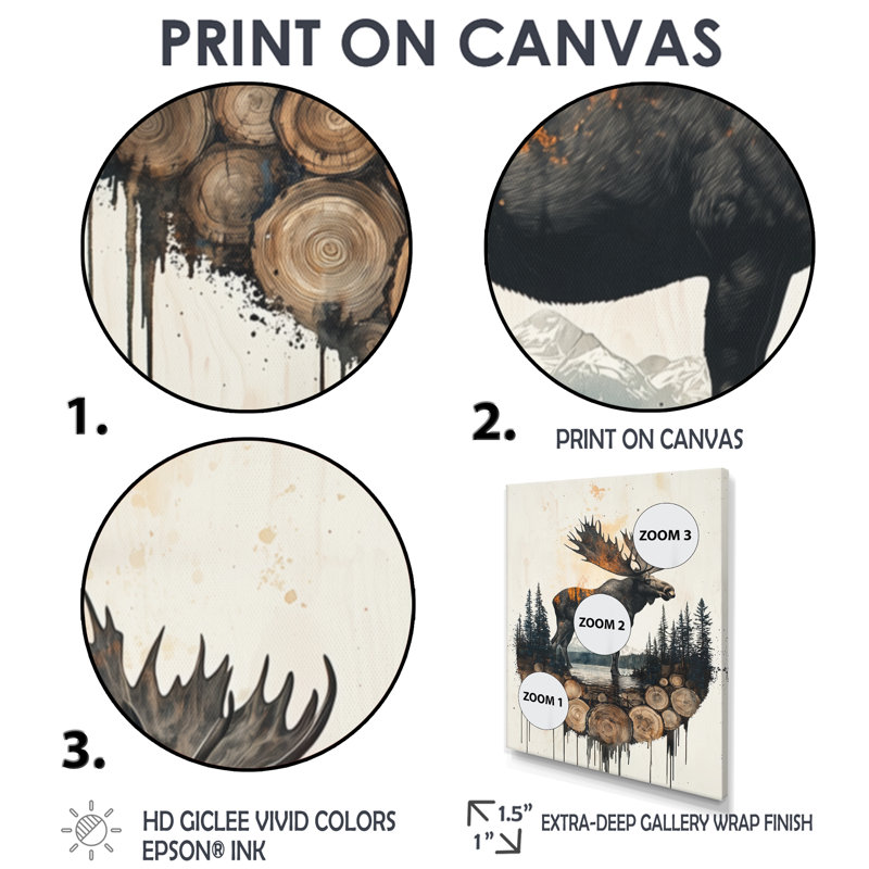 «Glennisha», reproductions d'art mural animaux, H 20 po x l 12 po, Toile tendue, Ne s’applique pas