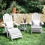 Repose-pieds extérieur pliable en plastique toutes saisons Adirondack (deux ensembles)-1969951897