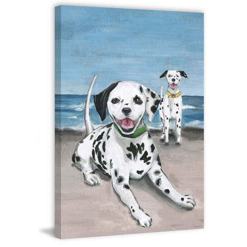 Dalmatian Cuties by Parvez Taj - Wrapped Canvas Painting, 30 cm H x 20 cm W x 4 cm D