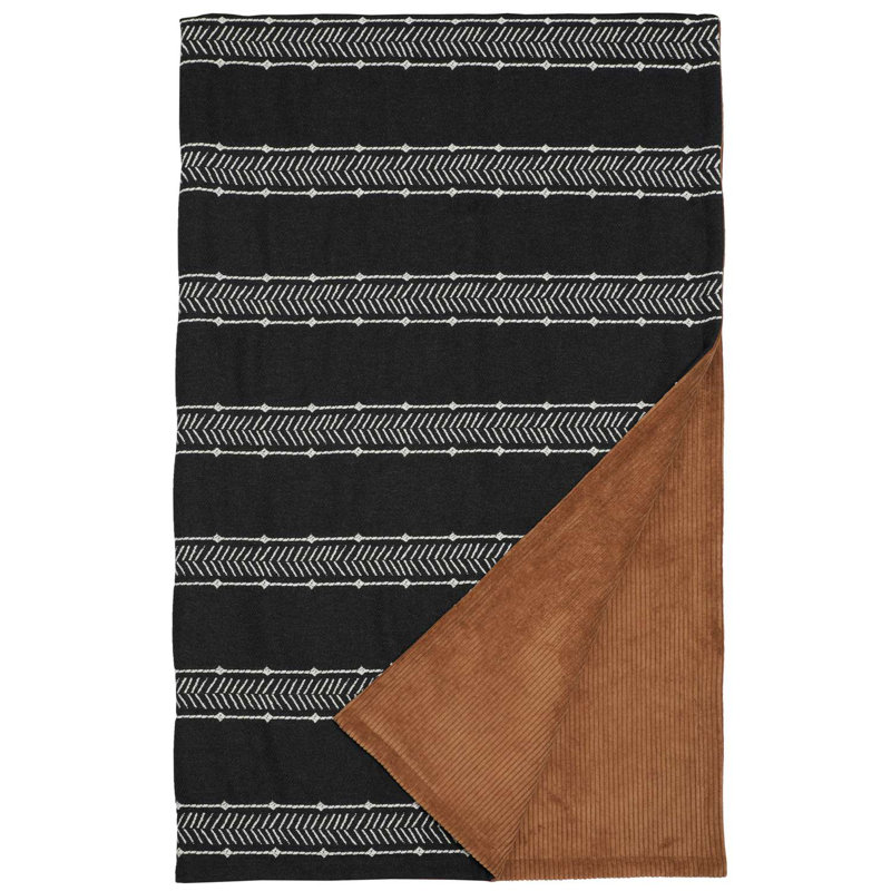 Wooded River Summit Trail Onyx Throw