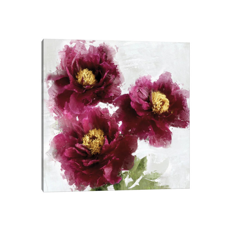 Bourgogne bourgogne I, H 12 po x l 12 po x P 0,75 po, Toile tendue