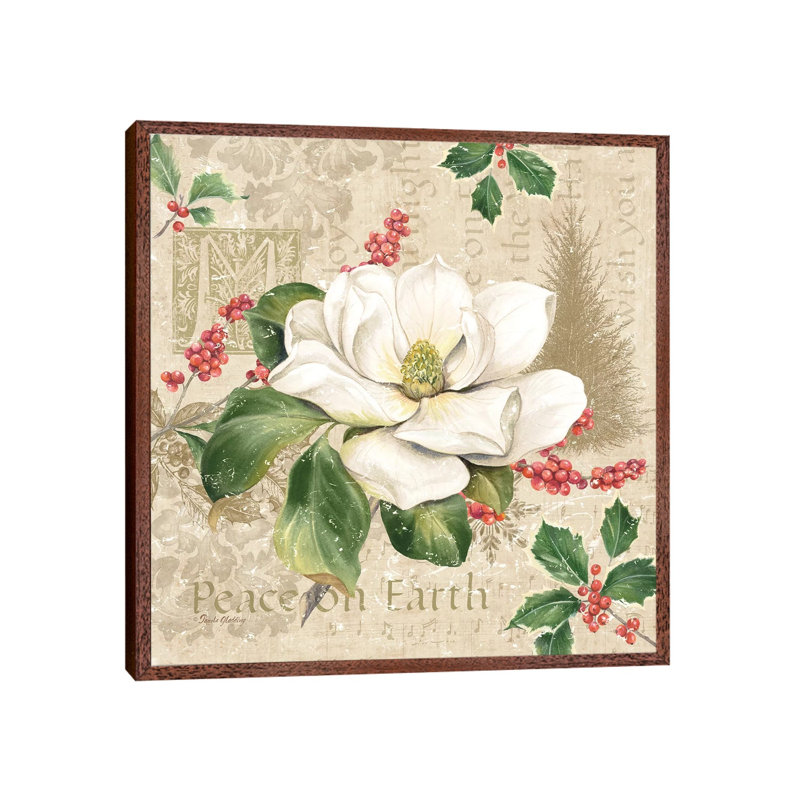 Christmas Trail II by Pamela Gladding - Print on Canvas, Classic Brown Wood Framed, 93.98 cm H x 93.98 cm W
