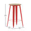 Table de bar commerciale / intérieure ronde en poly avec structure en acier Greory-1626516436-1626516434