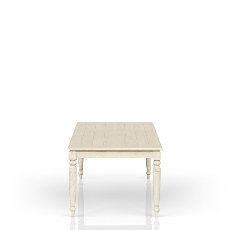 Table with Leaf, White