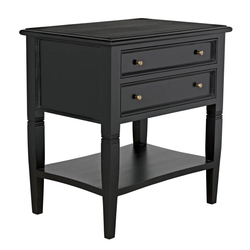 Oxford End Table, Hand Rubbed Black