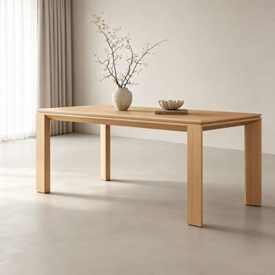 Natural Oak Ash Wood Dining Table