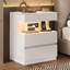 50cm W Manufactured Wood Bedside Table
