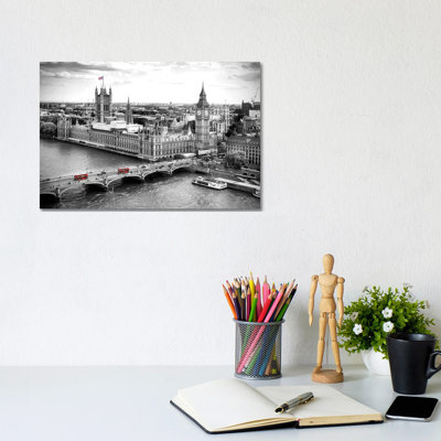 Big Ben And Palace Of Westminster V by Susanne Kremer - Gallery-Wrapped Canvas Giclée on Canvas