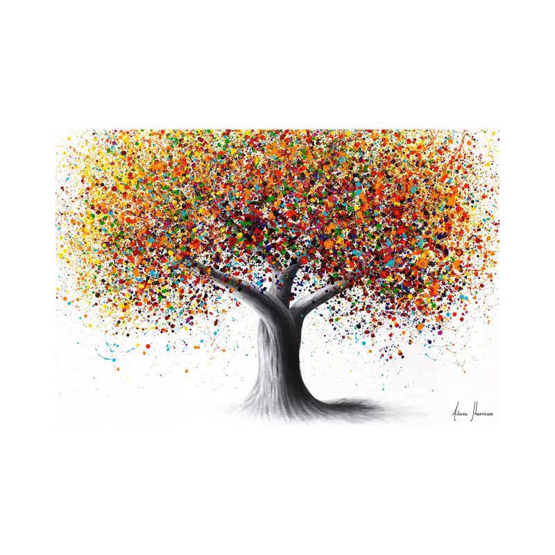 Peace Tree by Ashvin Harrison - Gallery-Wrapped Canvas Giclée on Canvas, No Frame, 20.32 cm H x 30.48 cm W