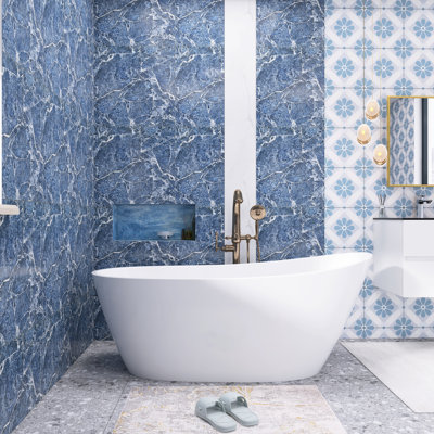 67'' x 29.5'' Freestanding Soaking Acrylic Bathtub