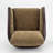 Clarisse Solid Wood Upholstered Swivel Armchair-41176627
