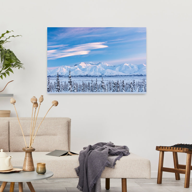 View Of Chugach Mountains Alaska by Ray Bulson - Wrapped Canvas Print, 60.96cm H x 91.44cm W