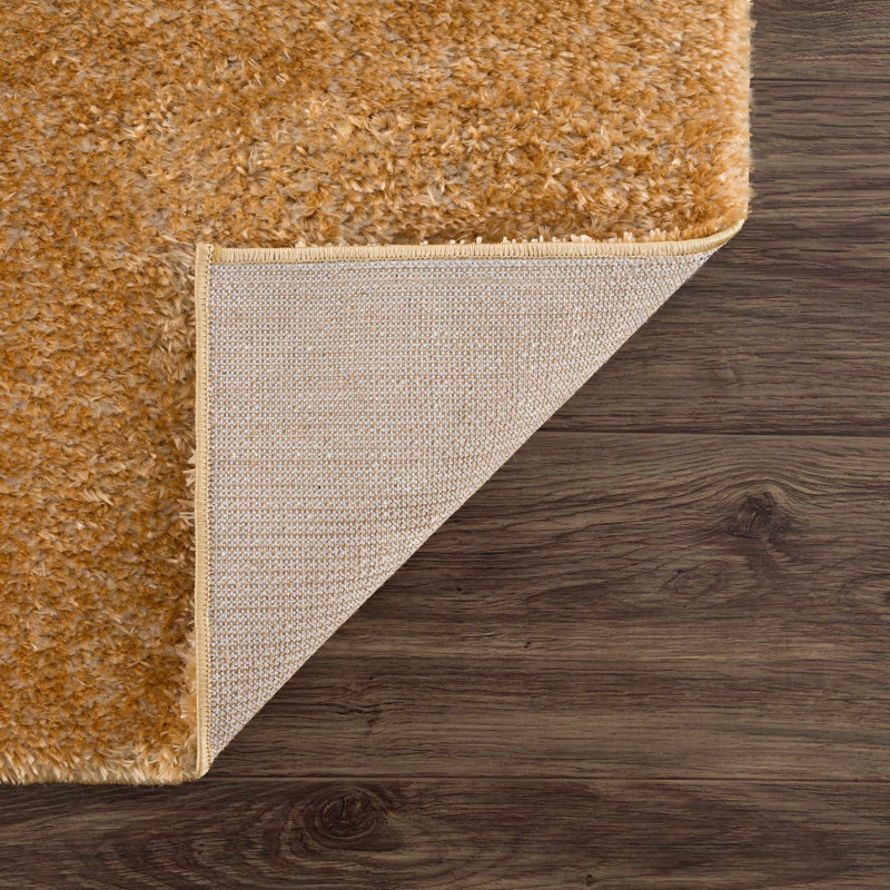 Gaynor Performance Brown Plush Pile Area Rug, Rectangle 5'3" x 7'