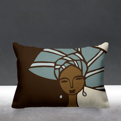 Outdoor Reversible Throw Pillow