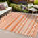 Tapis orange / crème Clarisa