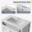 Meuble-lavabo sur pied l 30 po avec lavabo en céramique et tablette réglable-1837151657-1837151659