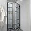 Porte de douche pivotante en verre trempé transparent l 40 po x H 72 po