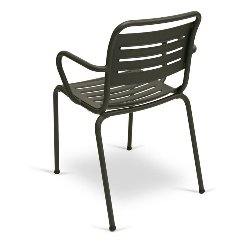 Chaise de salle à manger d'extérieur Ace, Gris