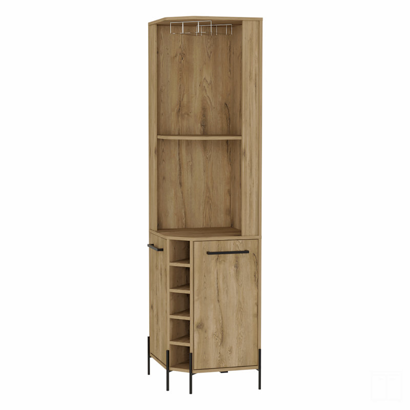 Bar 5 tablettes à 2 tablettes, H 70,8 po x l 17,7 po x P 17,7 po