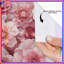 Rideau de douche rose pivoine très long-549190597