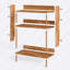 Tablette de bar à café à 3 niveaux Norvo - Station de café verticale étroite avec rangement ouvert