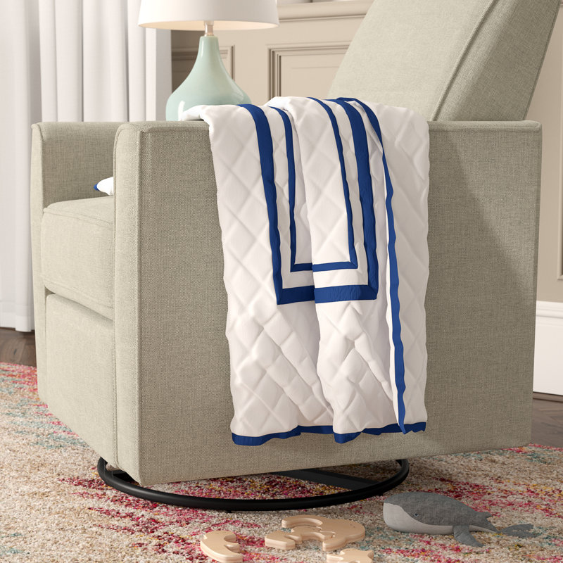 Courtepointe pour lit de bébé Ganimeta, Bleu marine