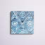 «Indigo Sampler I», peinture sur toile-1252664-1252666