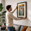 Koala in Foliage Boho - Framed Print-287519639-287519637