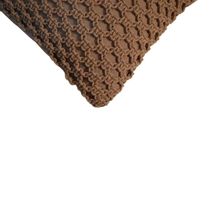 Choccolocco Square Cushion, Coffee