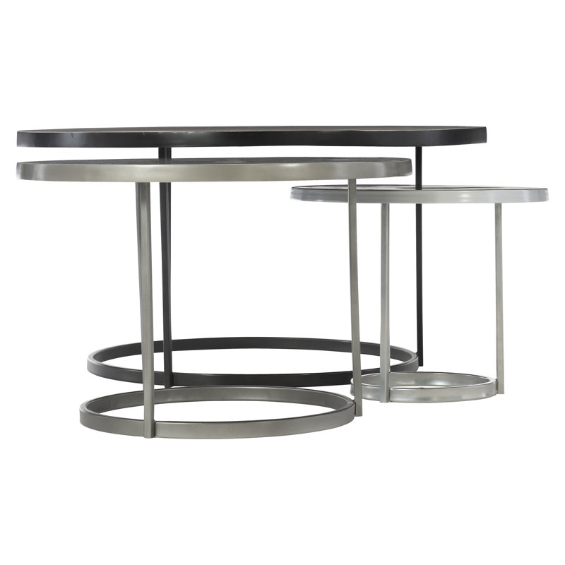 Bonfield Cocktail Table, Matte Black, 14" H x 18" L x 18" W