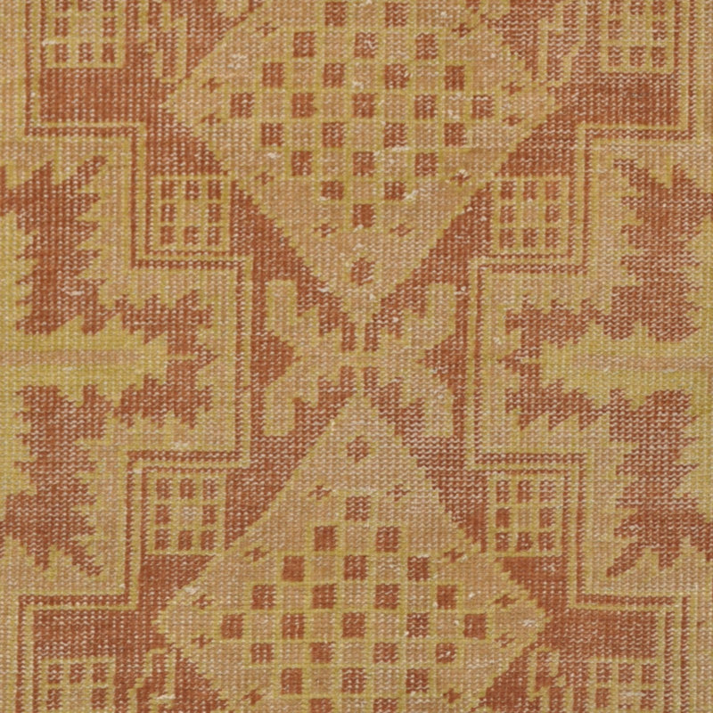 Tapis unique brun clair en laine noué à la main 4 pi 6 po x 6 pi 6 po Lues