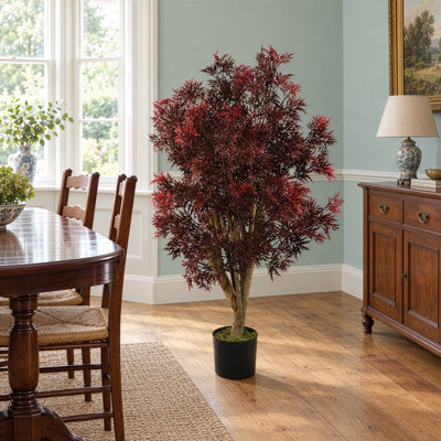 120 cm H Faux Tree Plant in Plastic Pot Liner